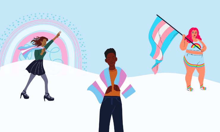 Bandera del orgullo trans