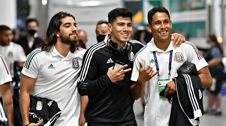 Pizarro, Gutíerrez y Romo antes de la semi de la Liga de Naciones. (Imago 7)