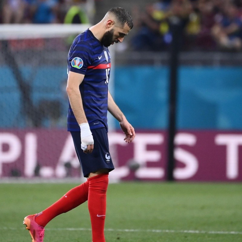 Nos rompió el corazón: el posteo de Benzema tras la eliminación de Francia de la Euro