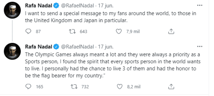Tweets from @RafaelNadal