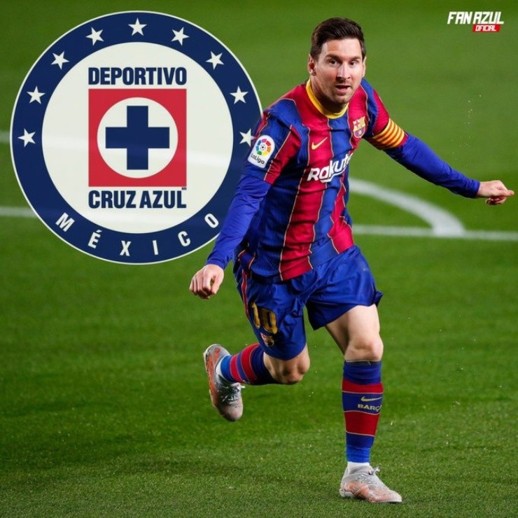 Lionel Messi y Cruz Azul irían por la décima (foto: Twitter)