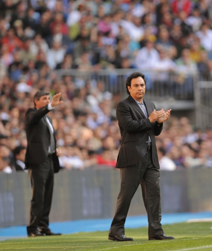 Hugo Sánchez con el Almería.