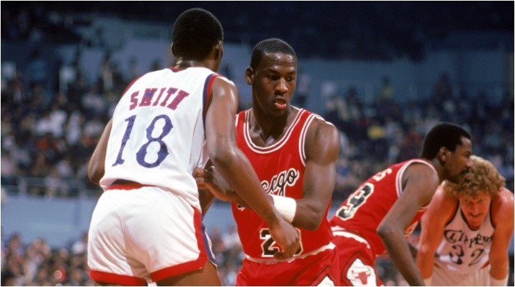 Michael Jordan vs. the Clippers.(Getty)