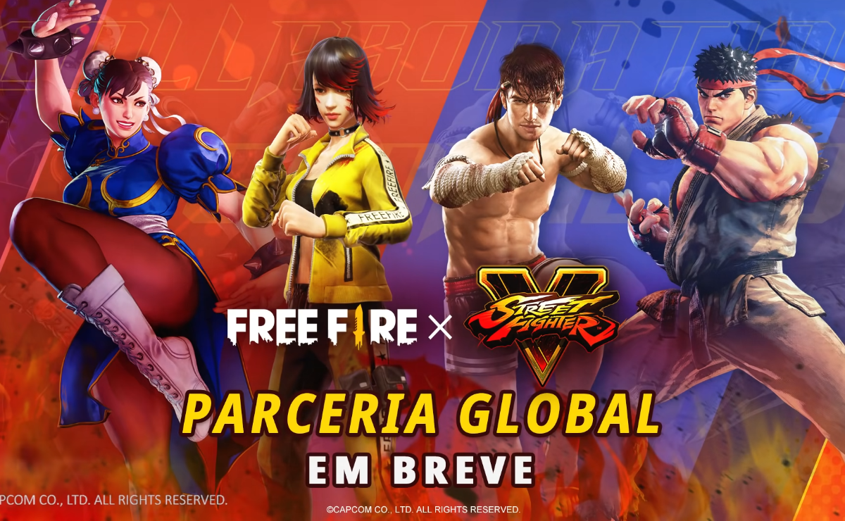Free Fire vira jogo de luta em parceria com Street Fighter