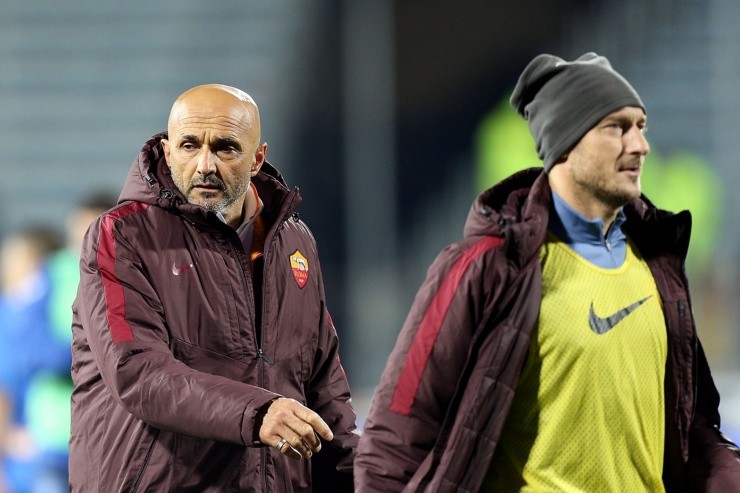Luciano Spalletti y Francesco Totti terminaron distanciados (foto: Getty Images).
