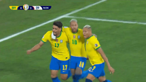 Brasil abre la cuenta ante la Selección Chilena con gol de Lucas Paquetá