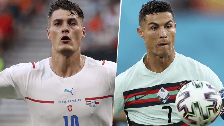 Patrick Shick y Cristiano Ronaldo fueron los máximos goleadores de la Eurocopa 2020. (Foto: Getty Images).