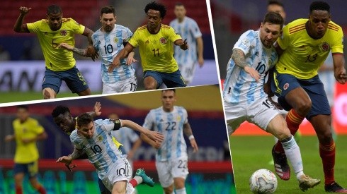 Lionel Messi se está jugando un partidazo contra Colombia en las semifinales de la Copa América 2021.