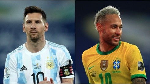 Lionel Messi and Neymar will face each other again in the Copa America 2021 final. (Getty)