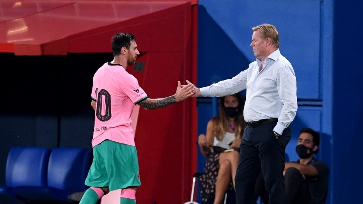 Ronald Koeman y Leo Messi