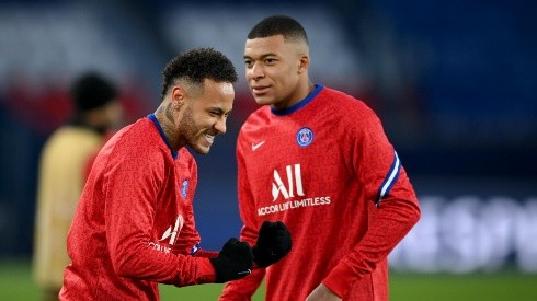 Neymar y Mbappé con PSG