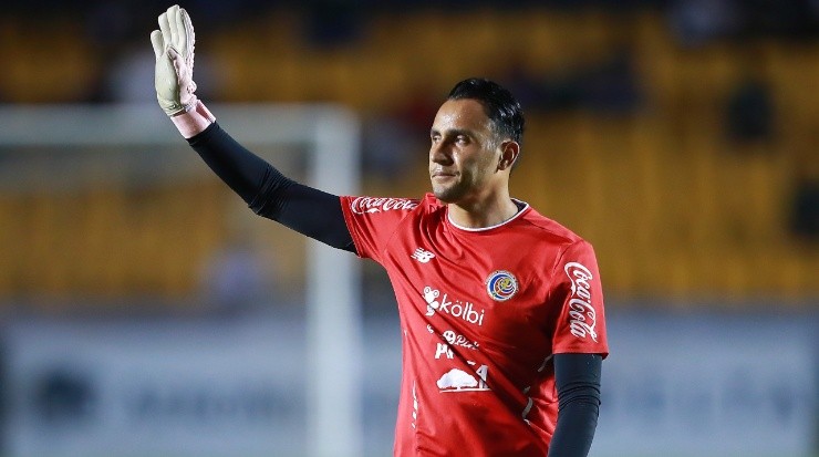 Keylor Navas during the warm-up for an international friendly between Costa Rica and Mexico in 2018. (Getty)