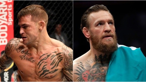 Dustin Poirier and Conor McGregor will take the Octagon by storm for the third time. (Getty)