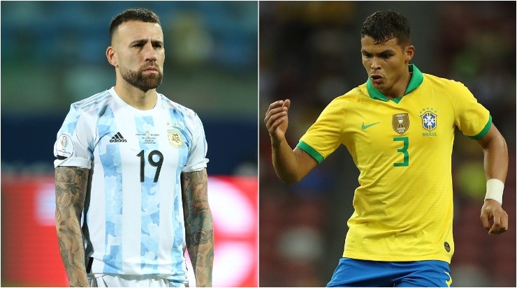 Nicolas Otamendi and Thiago Silva Nicolas Otamendi and Thiago Silva