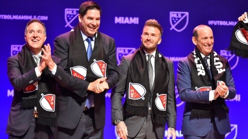 Jorge Mas, Marcelo Claure, David Beckham y Comisionado Don Garber