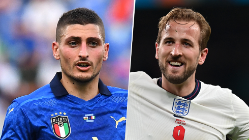 Italia de Marco Verratti juega ante Inglaterra de Harry Kane por la FINAL de la Eurocopa 2020 (Fuente: Getty)