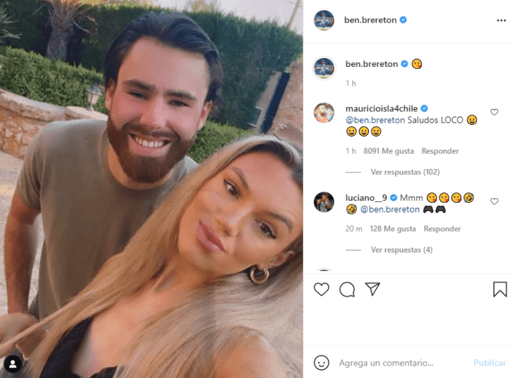 Ben Brereton en vacaciones