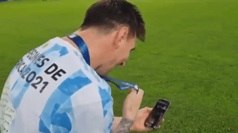 Messi, emocionado en videollamada con sus hijos: "¡Ciro, mirá!"
