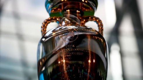 The UEFA European Championship trophy. (Getty)