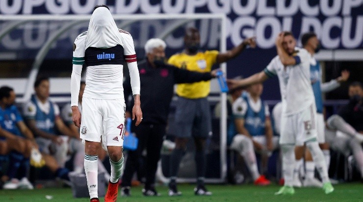 La decepción de Edson Álvarez en México vs. Trinidad y Tobago. (Getty)
