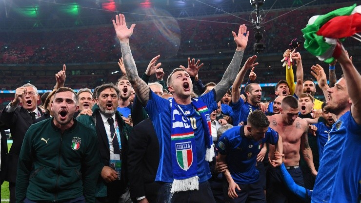 Italia se consagró campeón de la Eurocopa y festejó con Notti Magiche.