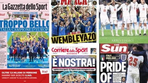 Portadas de los medios europeos en el día donde nace el Wembleyazo.