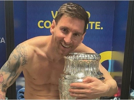El video que Messi grabó en el vestuario tras el título de Argentina
