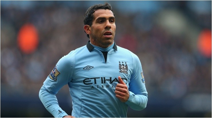 Tevez at Manchester City. (Getty)