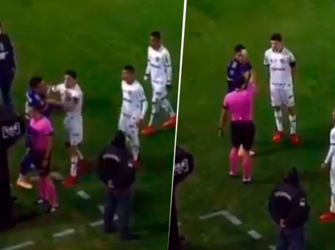 Nacho Fernández le gritó el árbitro, Rojo lo calmó y el árbitro amonestó al jugador de Boca
