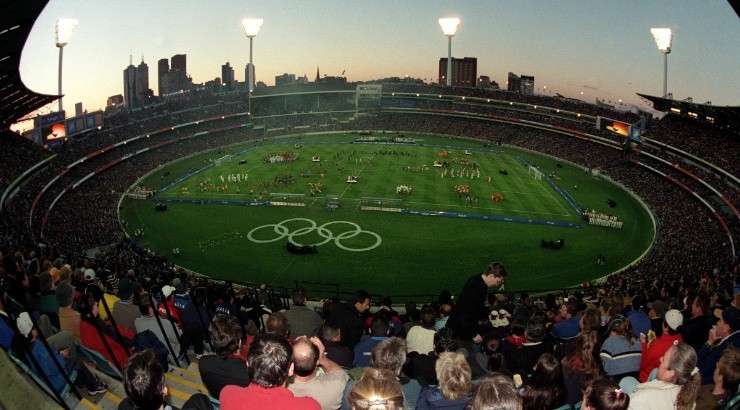 The Olympic opening ceremony at the Melbourne Cricket Ground. (Getty)