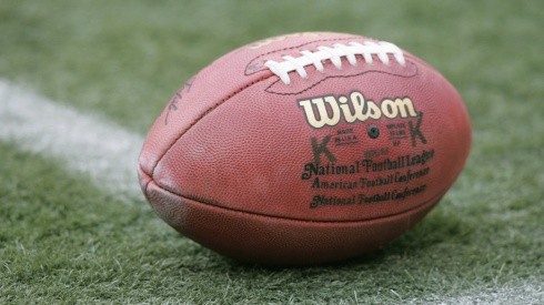 A general view of the American football ball. (Getty)