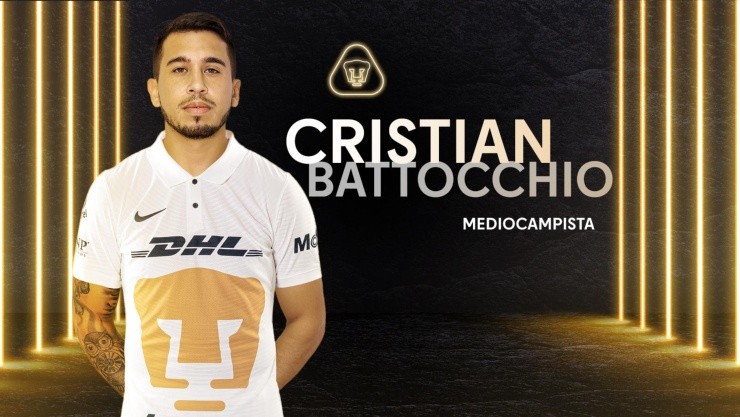 Cristian Battochio, refuerzo Universitario. (@PumasMX)
