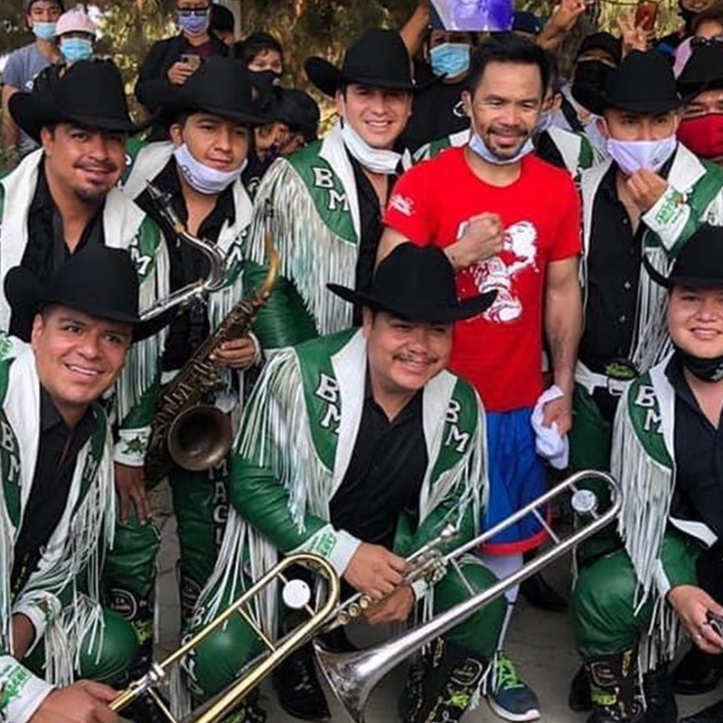 ¡Un paisano más! Manny Pacquiao entrenó al ritmo de la música mexicana