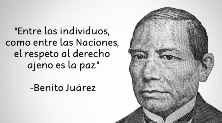 Benito Juárez es el verdadero autor de la frase: 'El respeto al derecho  ajeno es la paz'?