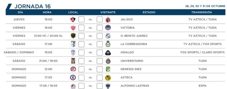 Liga Mx Apertura 2021 Schedule Format And Key Dates