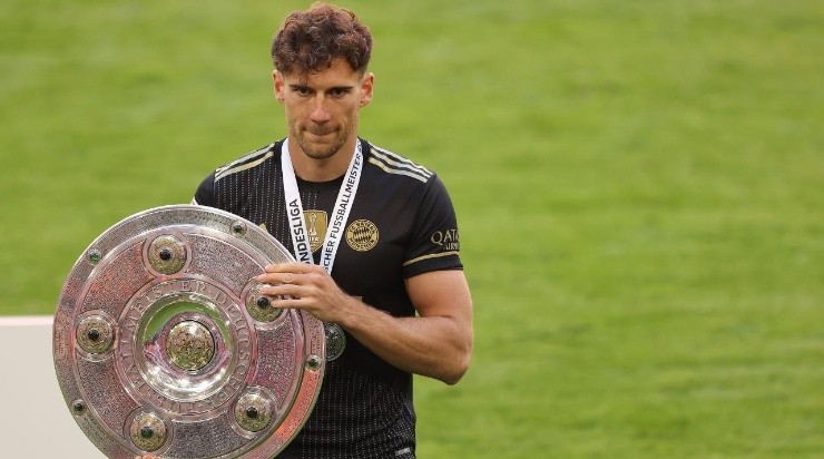 Leon Goretzka with the German title (Getty)