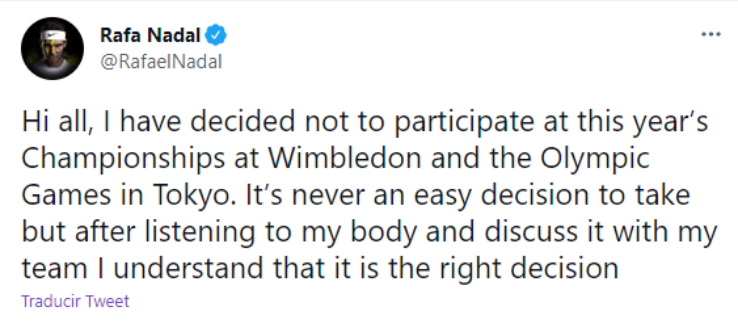 Tweets by @RafaelNadal