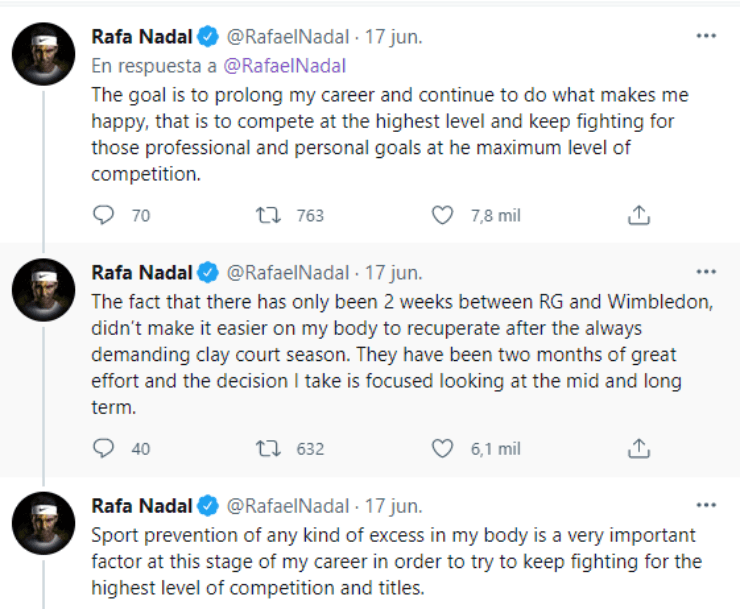 Tweets by @RafaelNadal