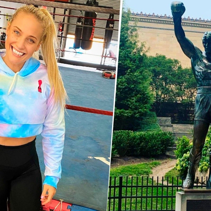 Ebanie Bridges se tomó una foto a lo Rocky Balboa y estalló Instagram