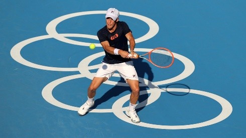 Diego Schwartzman debuta en el dobles del torneo de tenis de Tokio 2020. (Foto: Getty Images).