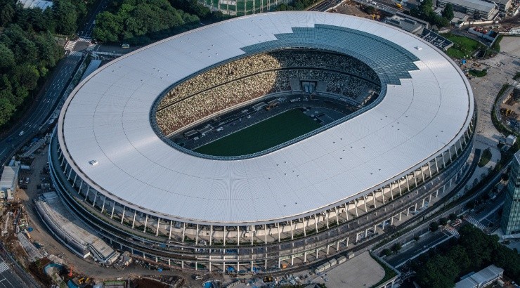 The New National Stadium, the main stadium for the Tokyo 2020 Olympics. (Getty)