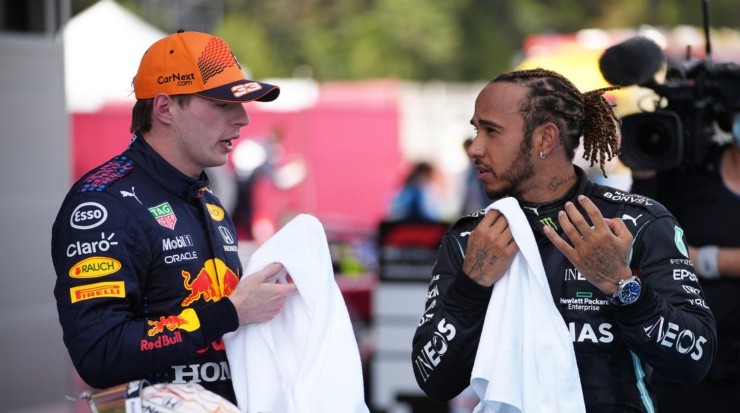 Verstappen y Hamilton, cara a cara por el título de F1. (Getty)