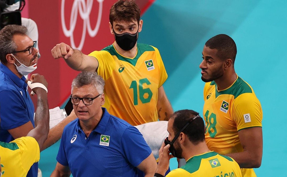 Y se ahogan? Brasil, con dos hombres con cubrebocas, barrió a el voleibol