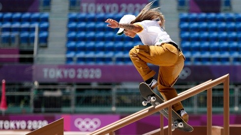 A skatista Pâmela Rosa, que estreia na categoria street, nas Olimpíadas, neste domingo. (Foto: Getty Images)