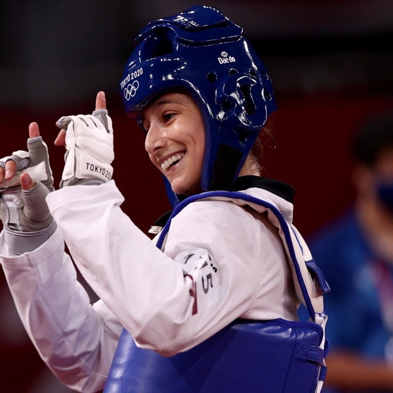 Adriana Cerezo se subió al podio en taekwondo