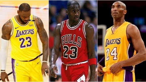 LeBron James, Michael Jordan y Kobe Bryant