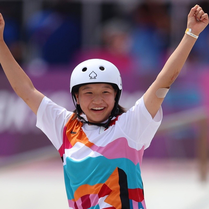 ¡13 años! La primera campeona olímpica de skate