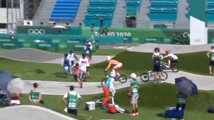 Niek Kimmann arrolló a un árbitro en las pruebas de BMX.