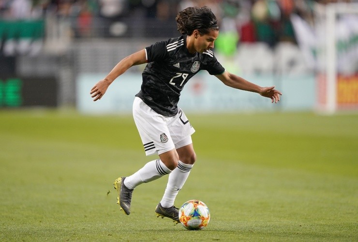 Diego Lainez fue llenado de elogios por Kubo. Getty.