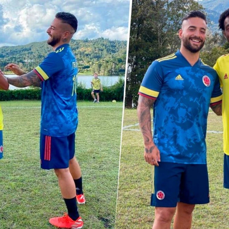 Felices los dos: Juan Guillermo Cuadrado disfrutó de 'picadito' con Maluma